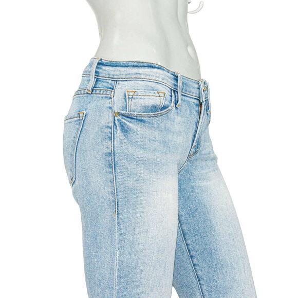 FRAME Denim Le Skinny De Jeanne Jeans in Blue Adeline Women's size 25 - Picture 9 of 10